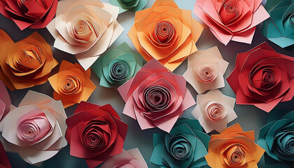 origami roses