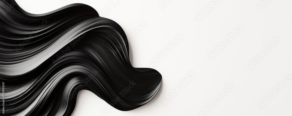 Aufkleber ink illustration abstract background concept. abstract black paint stroke on a white background for 