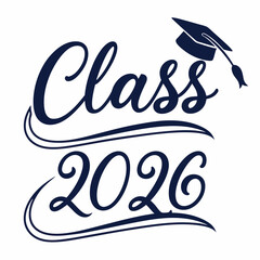 Class of 2026 Graduation Graphic for Digital & 