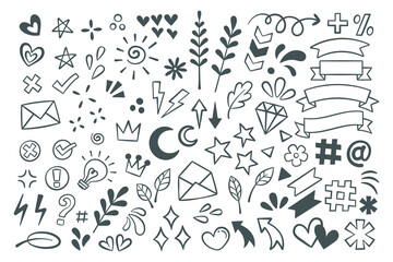 Hand-Drawn Scribble & Doodle Elements