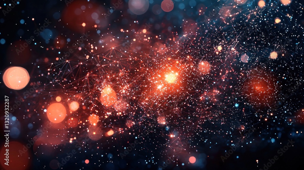 Poster cosmic nebula: a celestial tapestry of light and connection