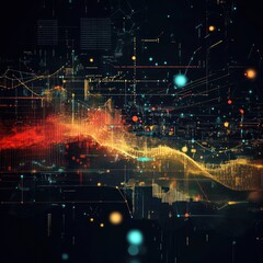 Obraz premium Data science visualization