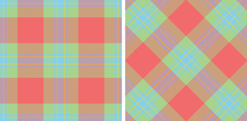 Pastel Light Blue Seamless Tartan with Neon Sunflower Yellow accents Fabric Design