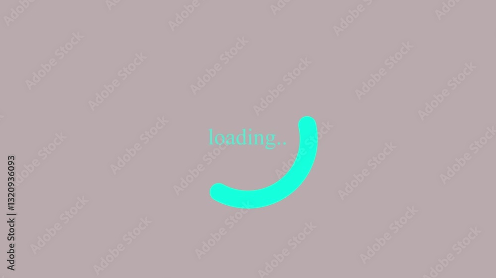 Aufkleber circle loading bar cyan color animation. white background uhd 4k video. waiting for download.