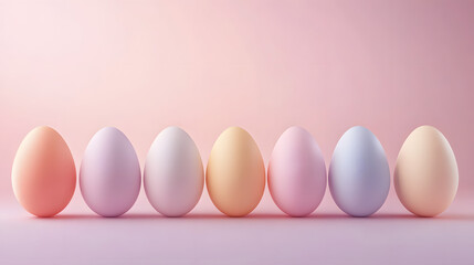 Collection of minimalist Easter egg icons, featuring a blend of pastel and vibrant colors for a fresh holiday look.