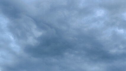 Cloudy sky after rain with beautiful texture. Clouds in the sky in the afternoon.