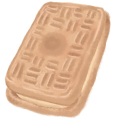 Biscuit with cream filling