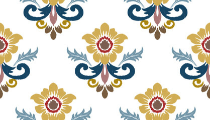 geometric ethnic vintage texture vector art design. textile fashion pattern line ikat seamless pattern and batik fabric texture asian background wallpaper geometry indian. Ethnic abstract ikat art .
