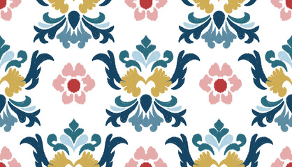 geometric ethnic vintage texture vector art design. textile fashion pattern line ikat seamless pattern and batik fabric texture asian background wallpaper geometry indian. Ethnic abstract ikat art .
