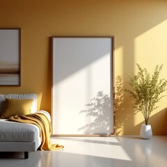 modern living room mockup 