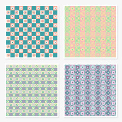 Pattern background for design. Colorful shapes seamless pattern.