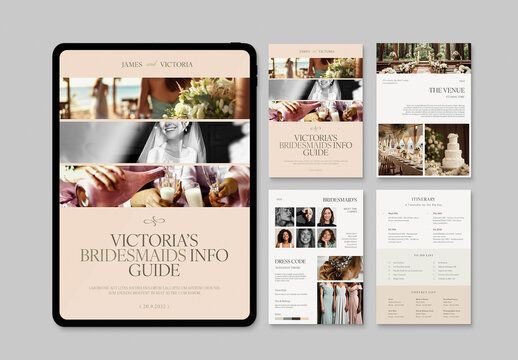 Digital Bridesmaid Planner Layout