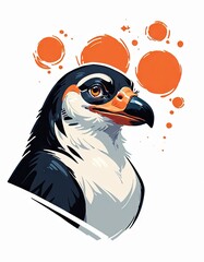 penguin on a white background