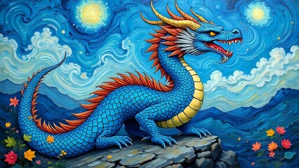 Explore the Iconic Beauty of a Chinese Dragon Statue on the Roof Where Cultural Symbolism and Traditional Architecture Unite in a Stunning Display of Mythical Elegance and Artistic Craftsmanship