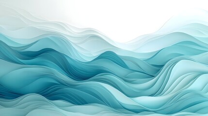 Fototapeta premium Flowing Ocean Inspired Abstract Gradient Background for Travel Luxury and Wellness Branding