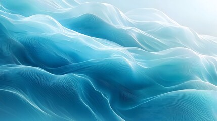 Fototapeta premium Ethereal Ocean Inspired Abstract Background with Soft Flowing Gradients and Gentle Light Reflections