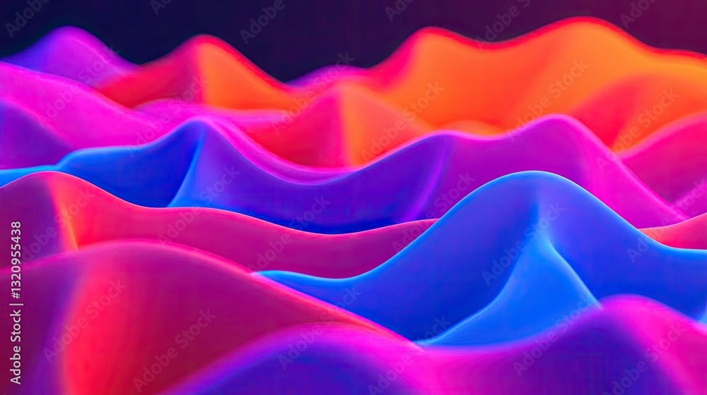 Aufkleber Vibrant color art abstract background concept. Colorful waves of light create a dynamic abstract background for creative projects.