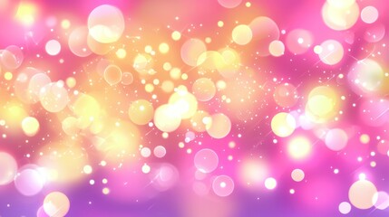 Obraz premium Abstract Pink and Yellow Bokeh Background