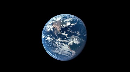 Obraz premium Stunning View of Earth from Space: A Blue Marble in the Cosmos