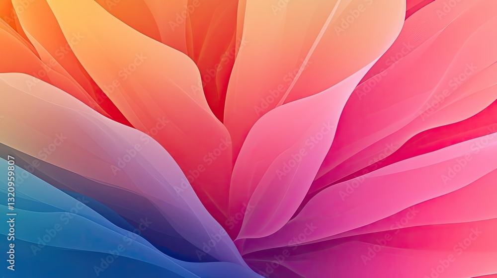 Poster vibrant color art abstract background concept. a vibrant abstract design showcasing flowing colors a