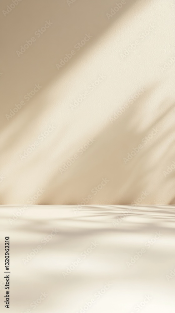 Aufkleber soft shadows dance across a smooth surface, creating a serene and calming atmosphere, ideal for prod