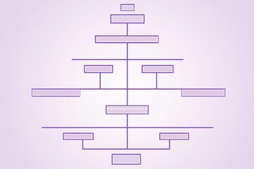 Obraz premium Abstract flowchart design with hierarchical structure on light background