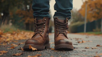Brown Boots: Rugged, durable brown boots crafted from leather or suede, perfect for hiking and outdoor activities, ensuring comfort and support on every adventure.

