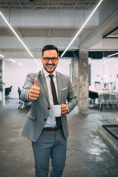 Portrait of a successful and happy entrepreneur