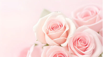 Fototapeta premium bouquet of pink roses