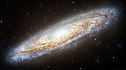 Fototapeta premium Spiral Galaxy in Deep Space, Cosmic Nebula, Beautiful Celestial View, Science Exploration, Astronomy Image