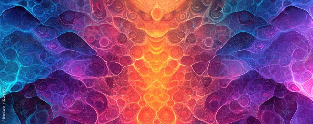 Aufkleber Vibrant color art abstract background concept. Vibrant abstract pattern with flowing colors and dynamic shapes.