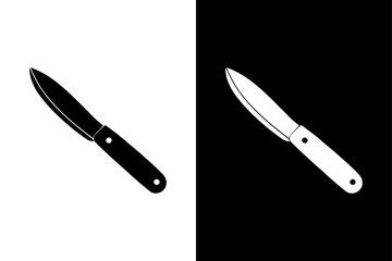 Simple Box Cutter Icon High-Quality Black and White Silhouette Vector.