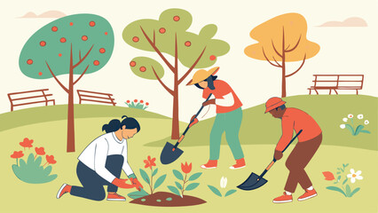 flat illustration for earth day celebration