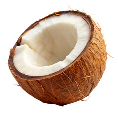 Coconut Isolated on White Background
