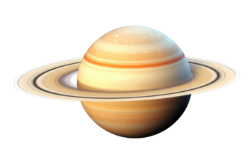 Saturn planet astronomy outdoors in the air on transparent background