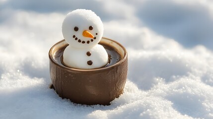 snowman in the snow