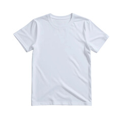 White t-shirt isolated on a transparent background