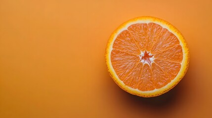 sliced orange on a wooden table