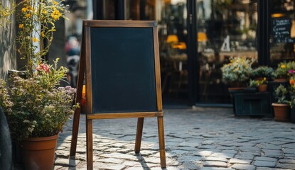 Outdoor chalkboard menu board