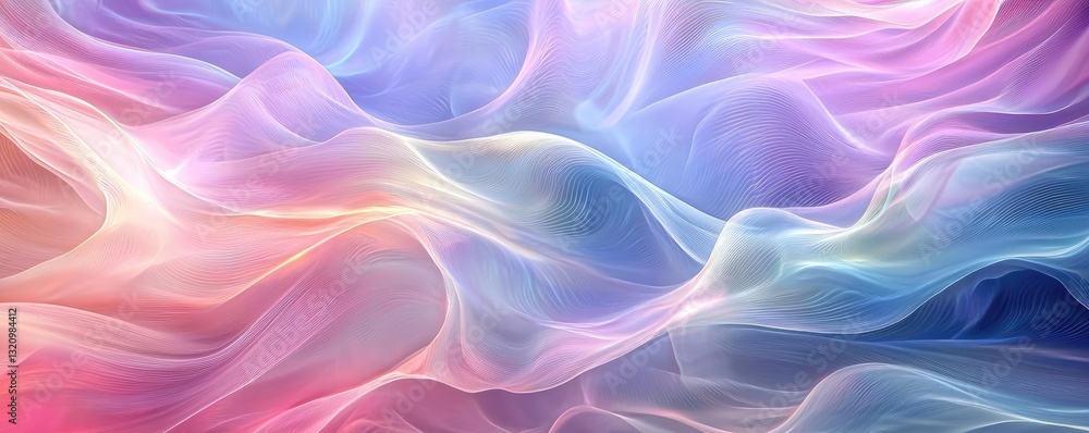 Poster vibrant color art abstract background concept. a vibrant, flowing abstract design featuring soft pas
