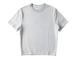 White t-shirt isolated on a transparent background