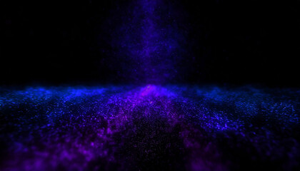 Obraz premium Abstract galaxy smoke fog purple-blue light in the galaxy with gradient colors on black background.