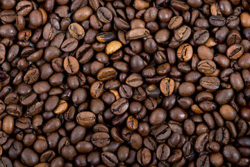 coffee beans a background or texture