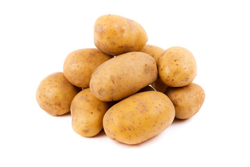 potatoes isolated on white background