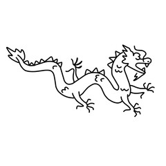 Chinese line icon set