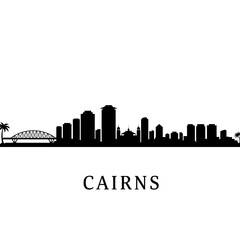Fototapeta premium Silhouette of Cairns - Modern Graphic Design