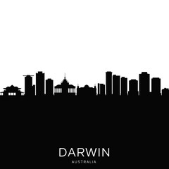 Fototapeta premium Silhouette of Darwin - Modern Graphic Design