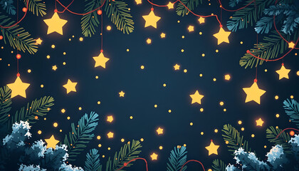 Seamless Pattern with Stars &ndash; A Continuous Starry Design