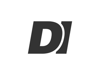 DI Techno Editable Font Logo For Corporate Branding. Bold, Futuristic Design With Unique Typographic Ideas. Minimal Custom Type And Dynamic Letter