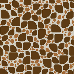 brown simple stone, seamless geometric pattern, seamless pattern, Abstract seamless geometric pattern. Giraffe pattern.